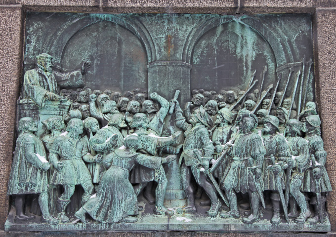 ReformationsMonument Nørregade Københavns Dansk pulpit