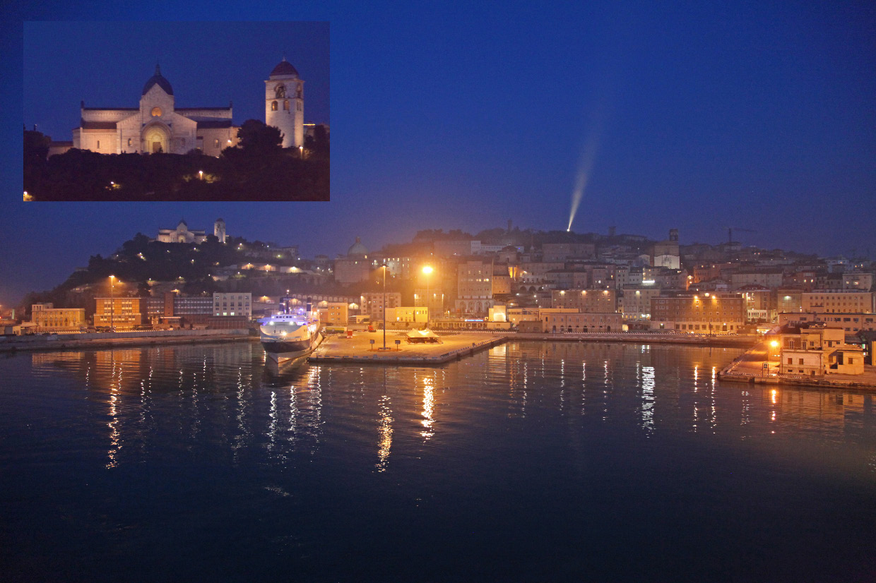 Ancona harbor and the Metropolitan Cathedral-Basilica of Saint Cyriacus