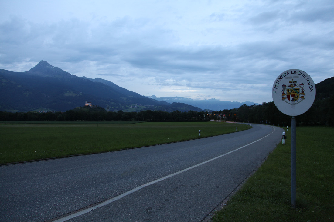 Neue Churerstrasse Mäls Gemeinde Balzers in the Principality of Liechtenstein