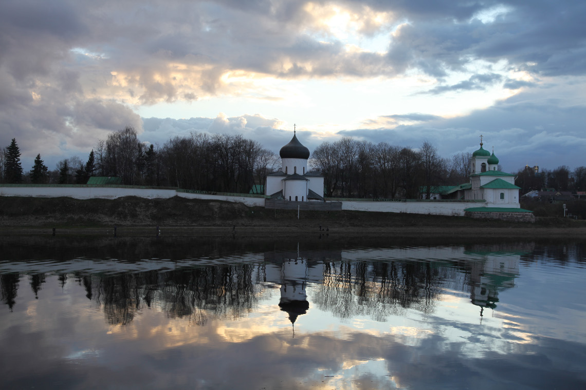 Mirozhsky Monastery with XII century (pre-Mongolian invasion) Cathedral of the Transfiguration of the Savior