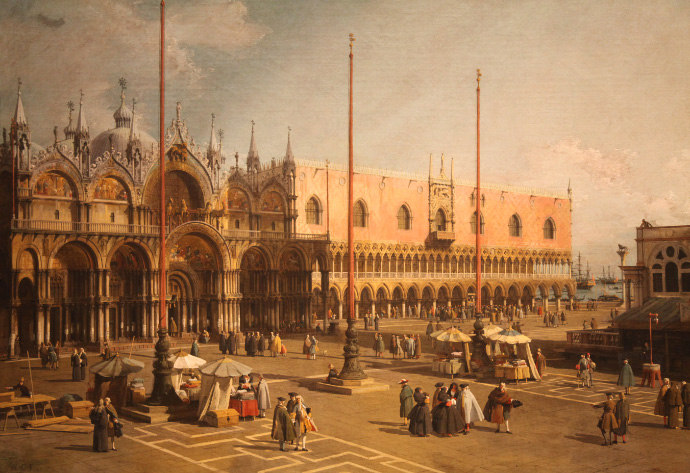 The Square of Saint Marks (1742) by Canaletto